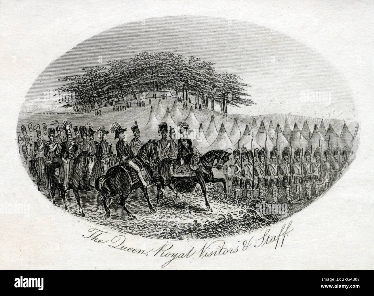 Queen Victoria, Review of Military Manoeuvres, July 5, 1853. The Queen