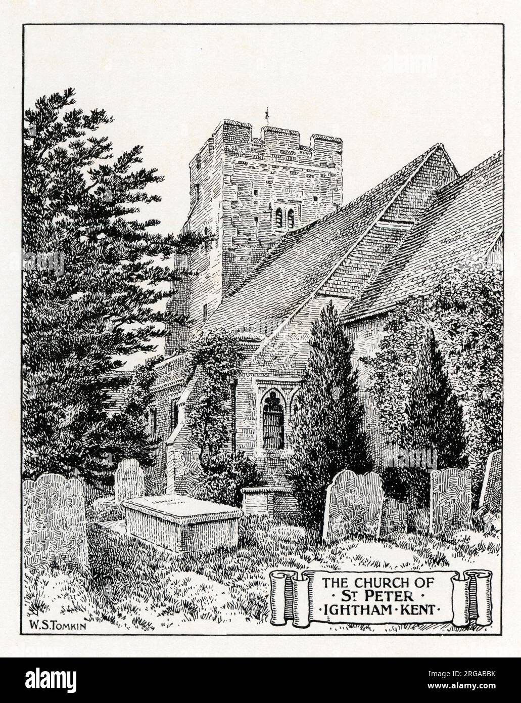 The Church of St Peter at Ightham, Kent Stock Photo
