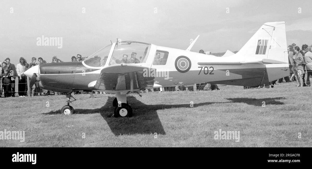 Kenyan Air Force - Scottish Aviation Bulldog 103 '701', at a Prestwick Airport air display shortly before delivery on 3 June 1972. Stock Photo