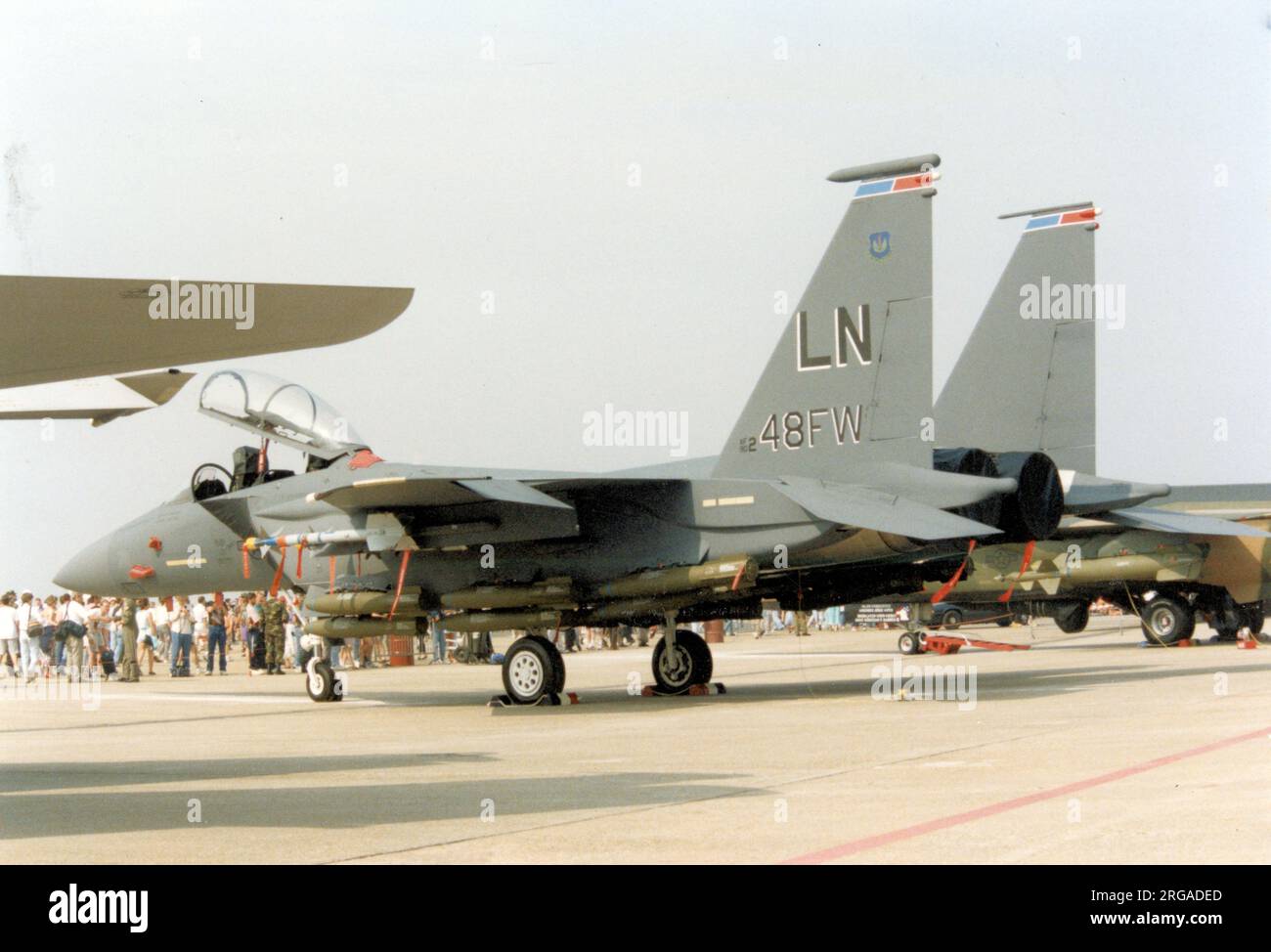 United States Air Force - McDonnell Douglas F-15E-50-MC Strike Eagle 90-0248 (msn 1183/E150), circa 2000. Stock Photo