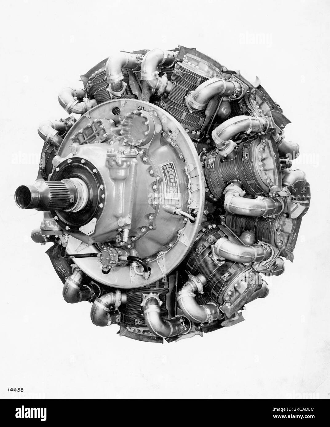 Bristol Hercules, 14-cylinder, sleeve-valve radial piston engine. Stock Photo
