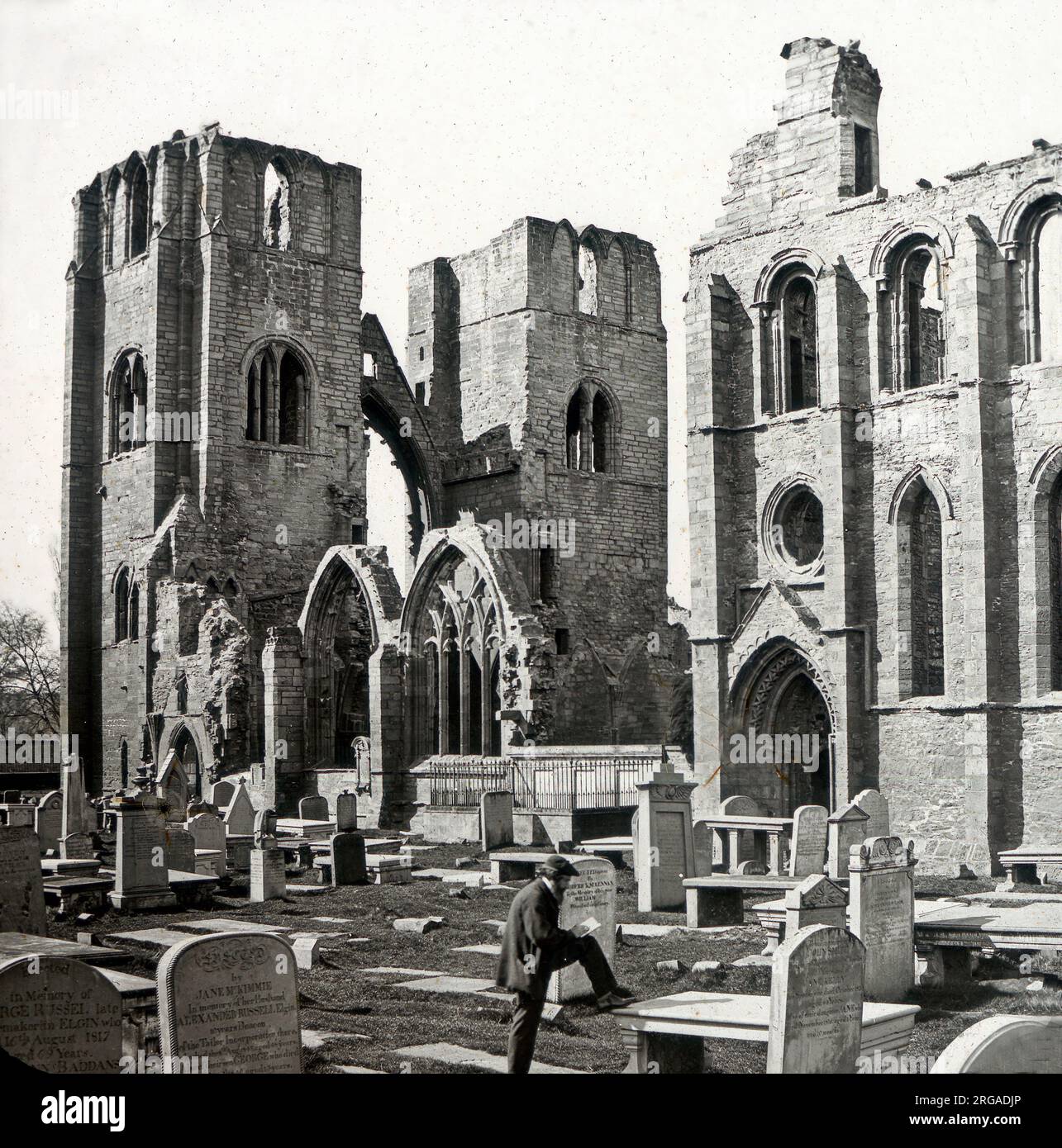 Elgin Cathedral, Elgin, Moray, Scotland. Stock Photo