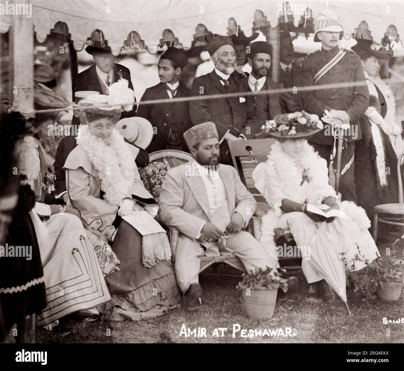 Habibullah Khan, Amir of Afghanistan, Peshawar, c.1910 Stock Photo