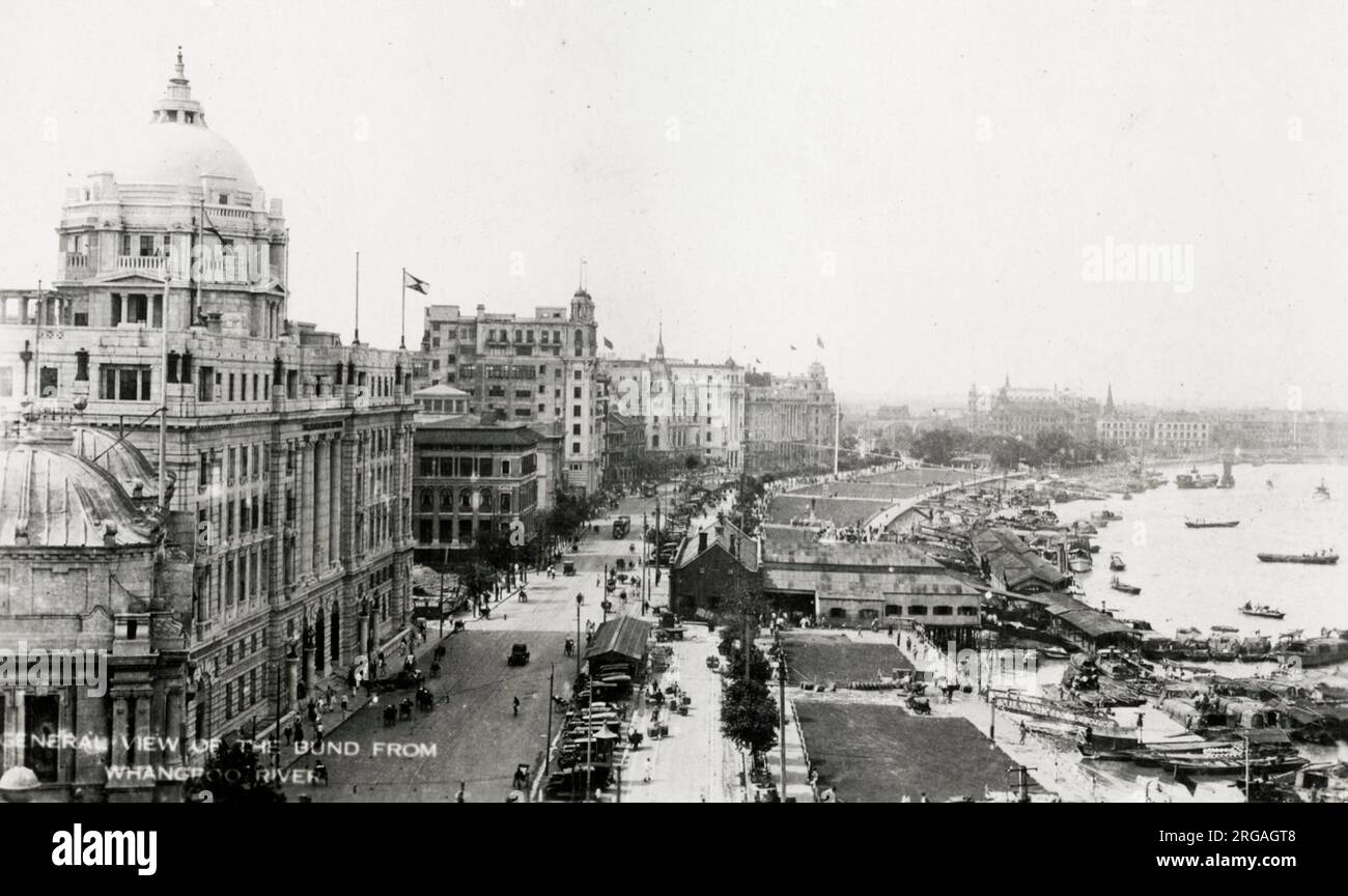 Vintage photo of shanghai bund hi-res stock photography and images - Alamy