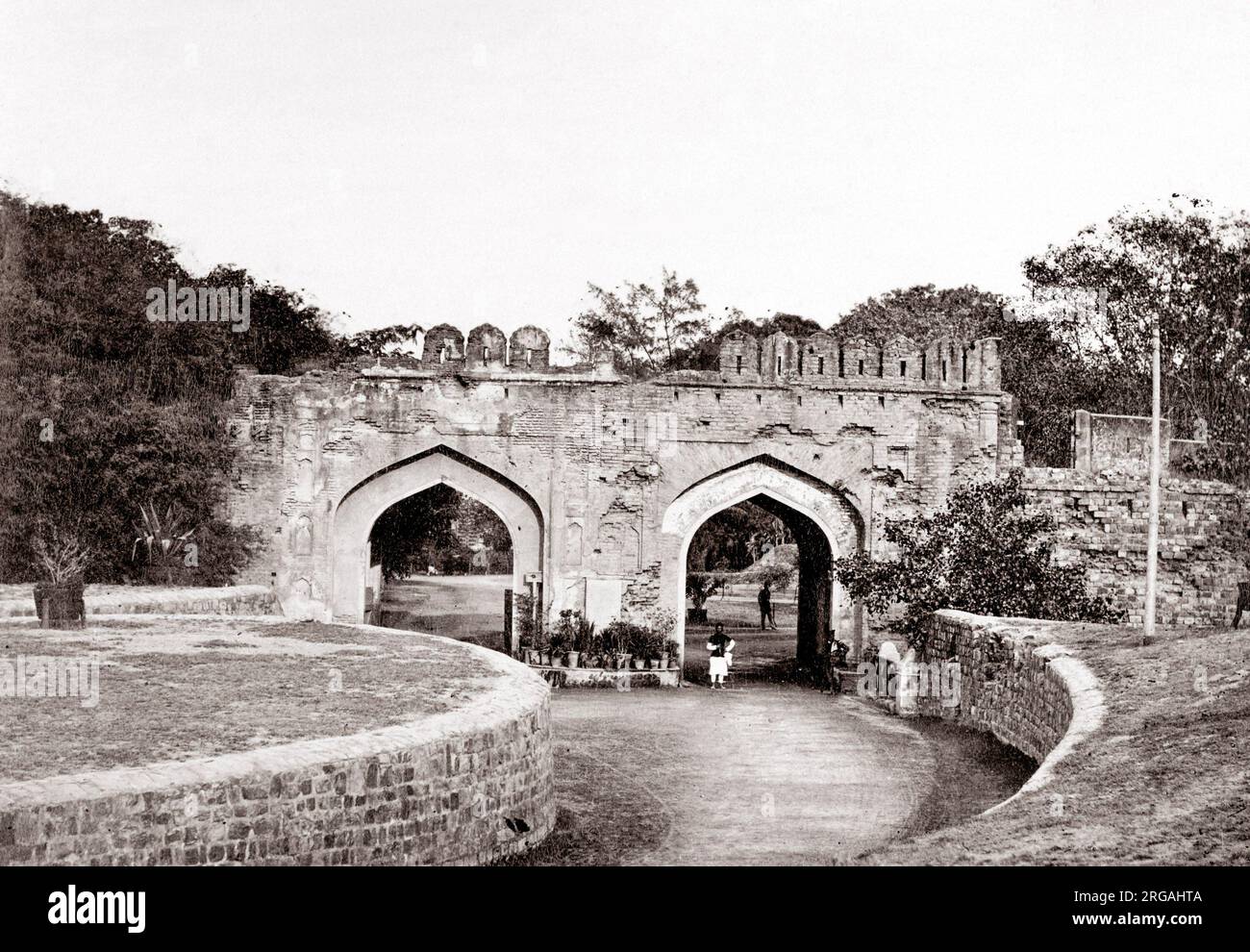 c. 1880s India - Cashmere or Kashmir Gate, Delhi Stock Photo