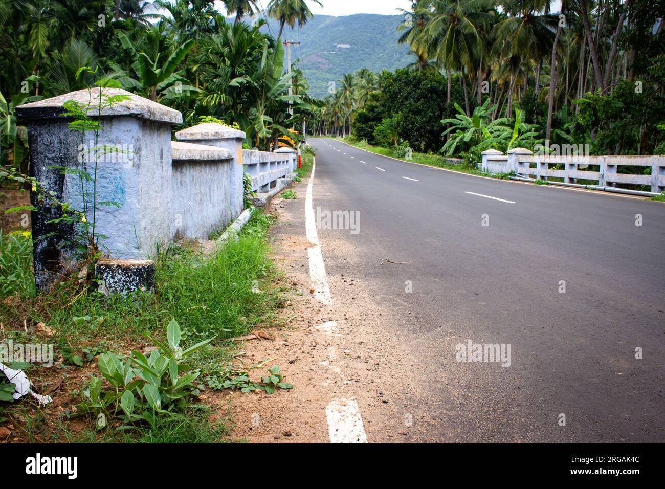 Road leading to the kolli hills in the Namakkal district, Tamil Nadu