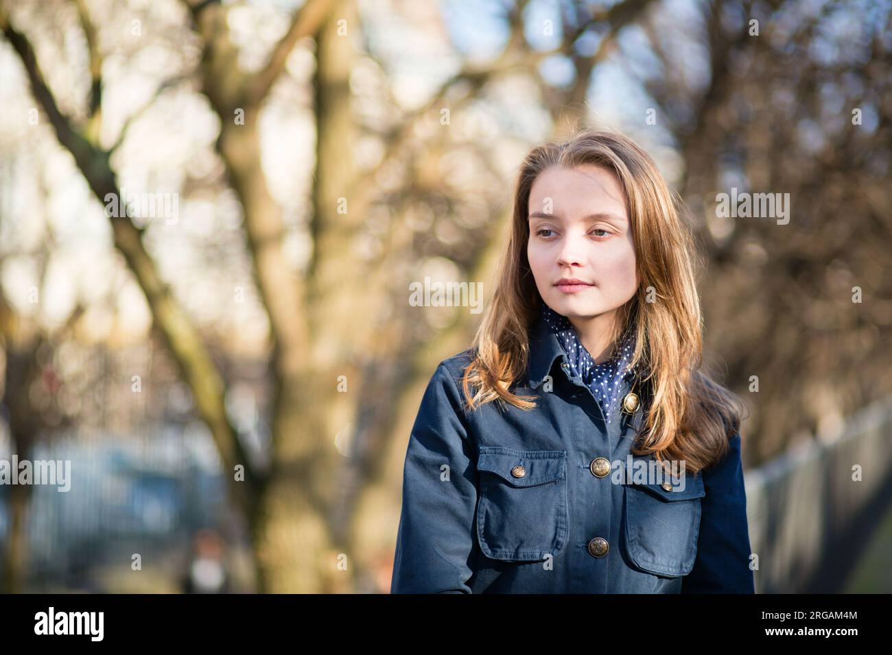 Beautiful girl outdoors hi-res stock photography and images - Alamy