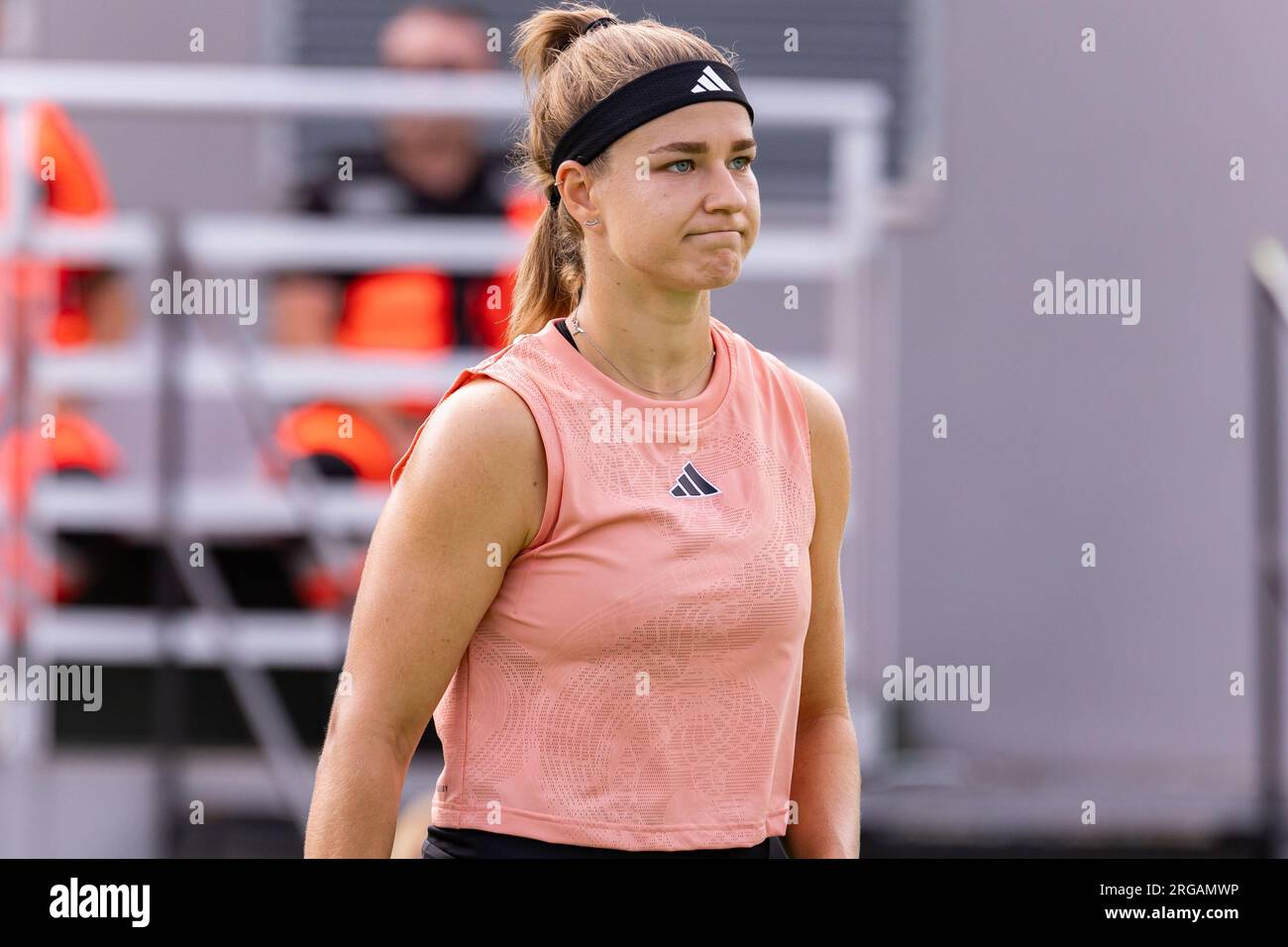 Karolina Muchova seen during the first round match BNP Paribas Warsaw Open WTA 250 between