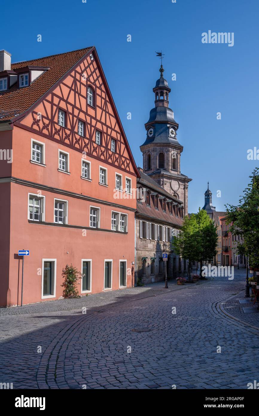 Historic old town of Kulmbach (Franconia, Germany) Stock Photo
