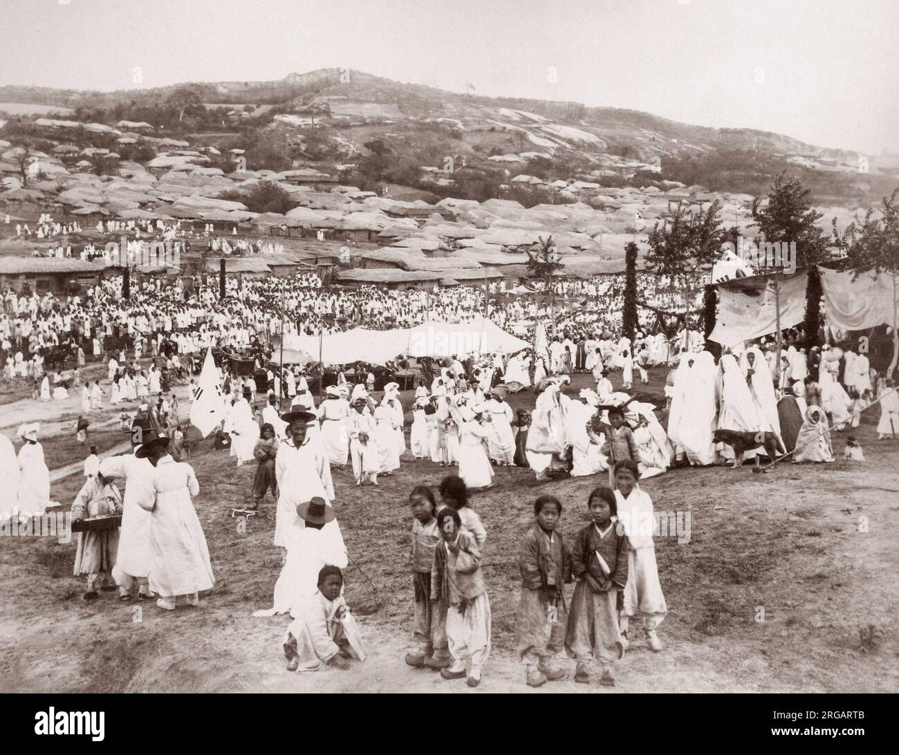 Festival, Seoul, Korea, 1900 Stock Photo