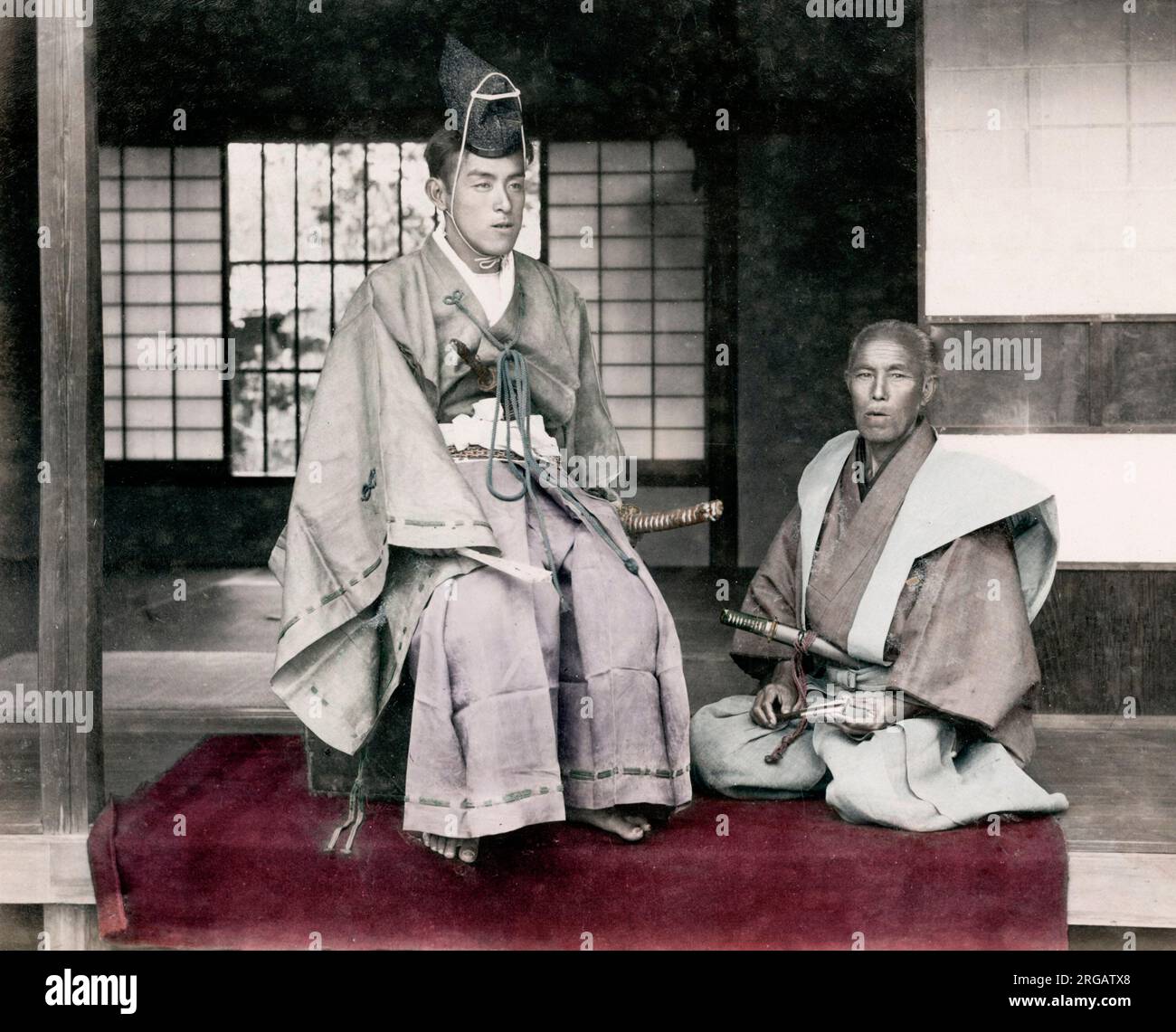c.1880's Japan - members of the Mikado's cabinet, high ranking government officials Stock Photo