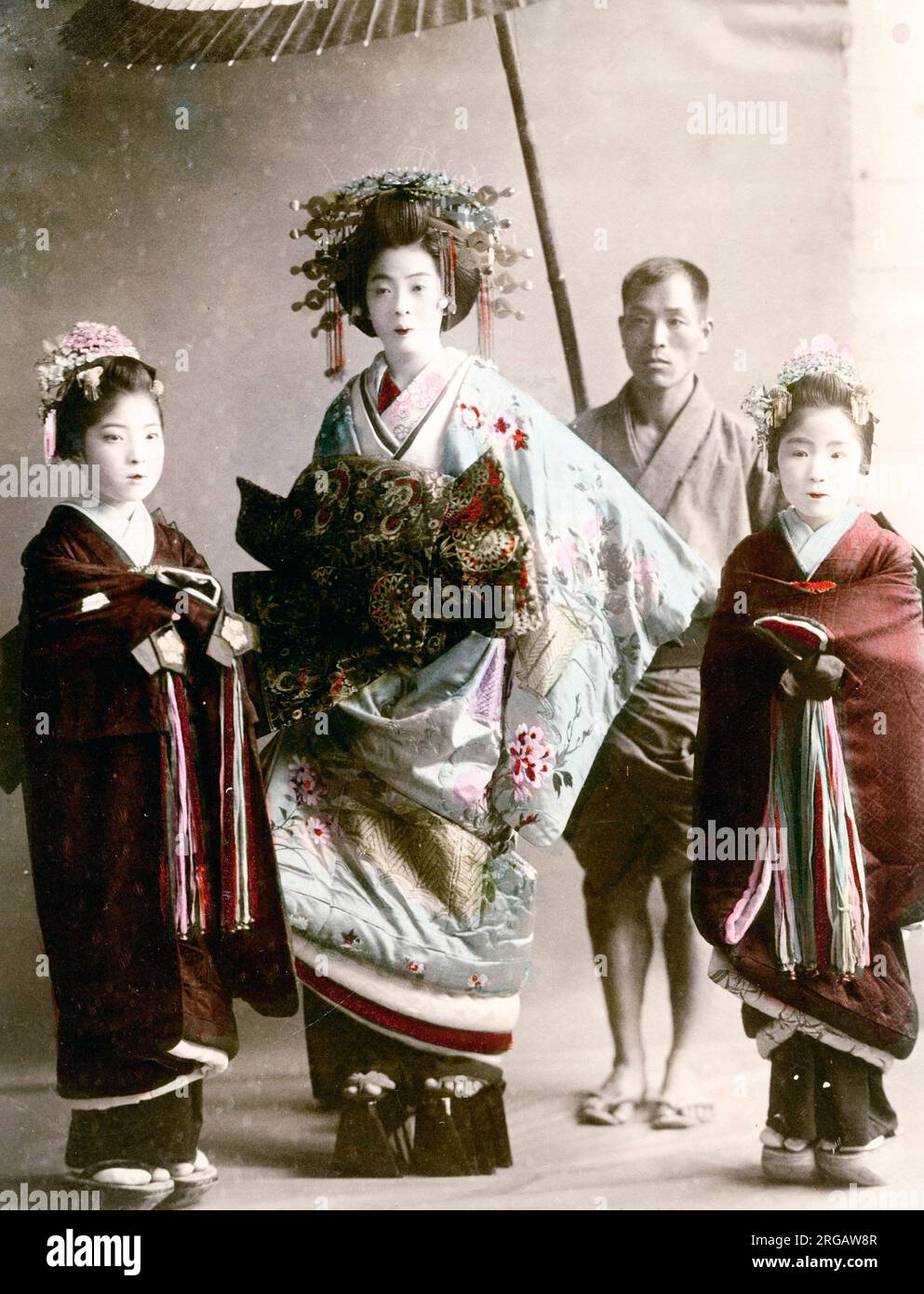 Late 19th century vintage photograph: Oiran, high class prostitute, Japan  Stock Photo - Alamy