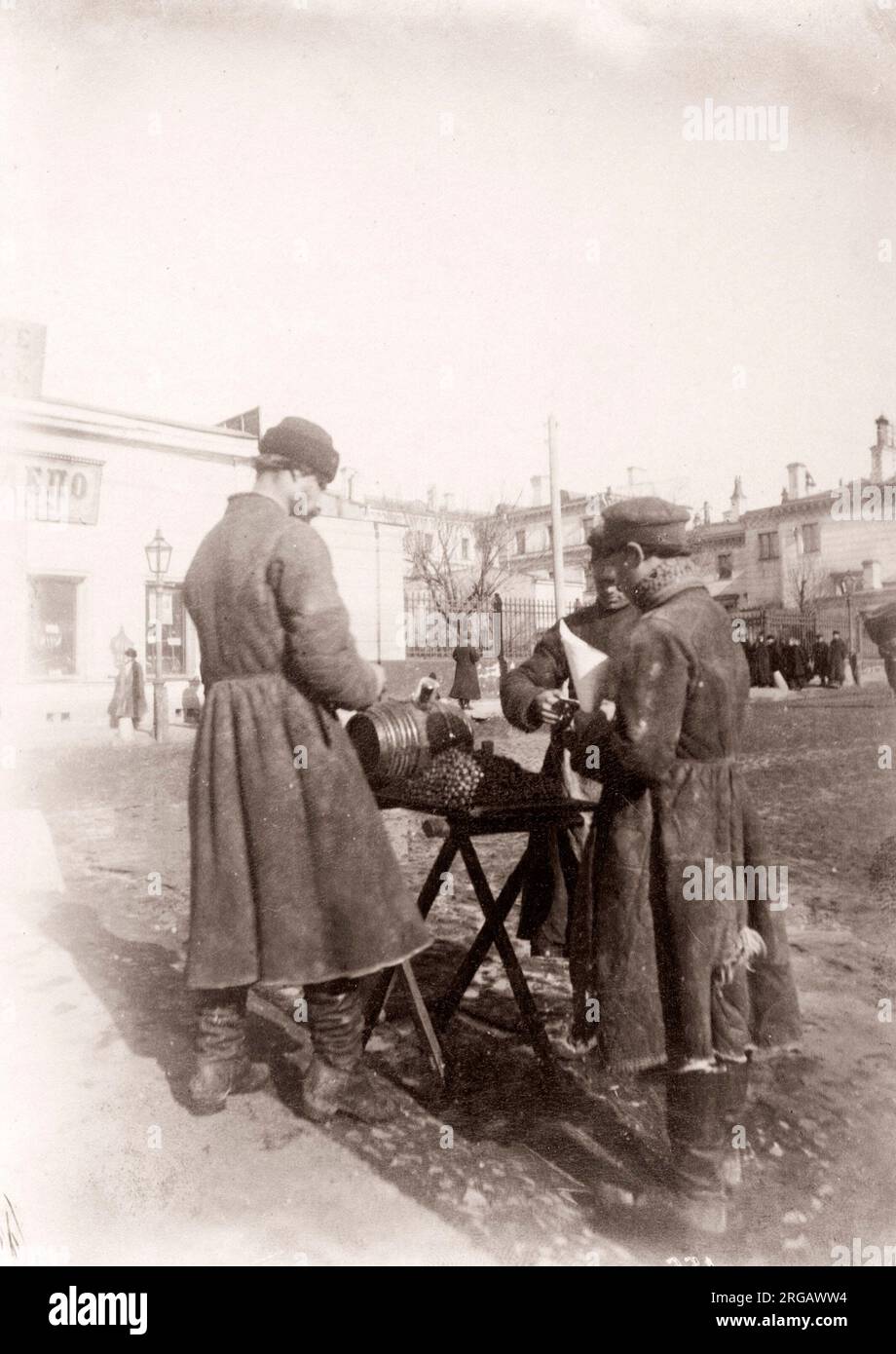Mujik 19th century vintage photograph Russia - Russian musjik, peasant, at a ...