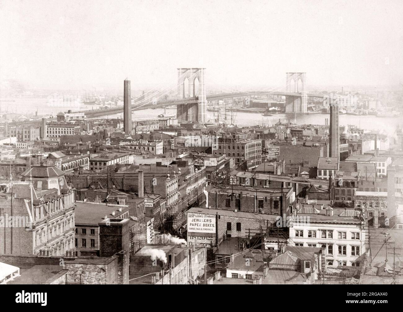 19th century new york skyline hi-res stock photography and images - Alamy