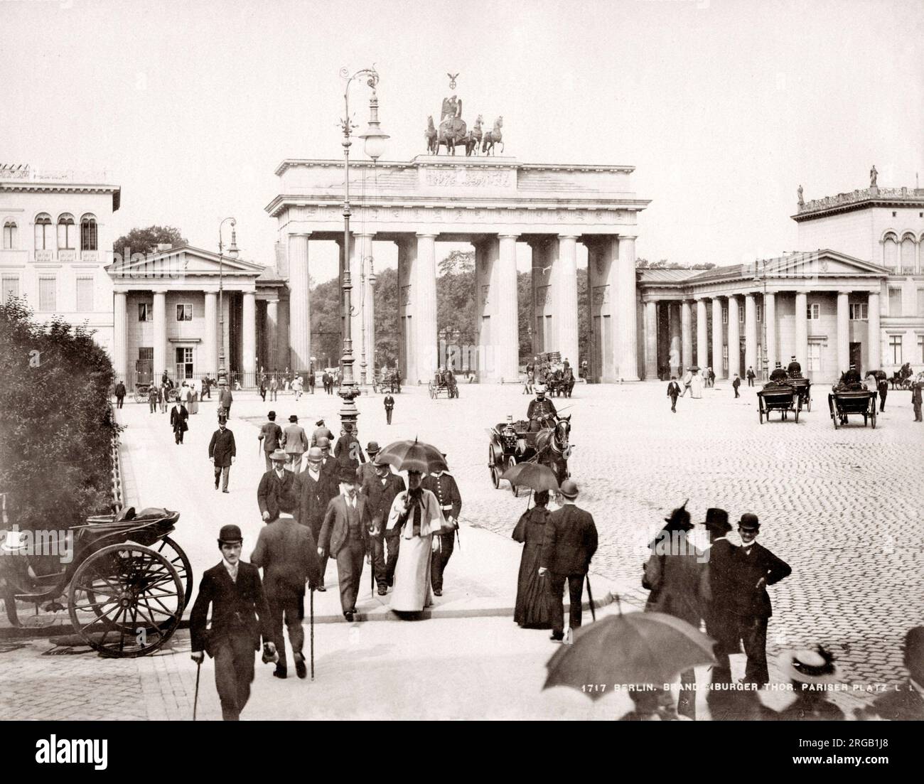 c.1890's Germany - the Brandenburg Gate Berlin Stock Photo