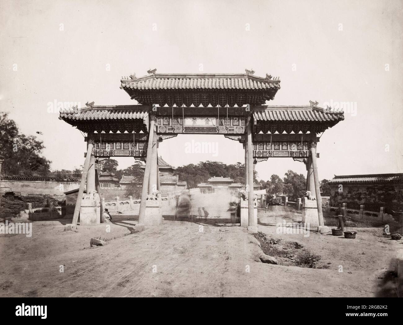 【海外輸入】 hi-res century 19th landscape Beijing stock and photography 芸術写真