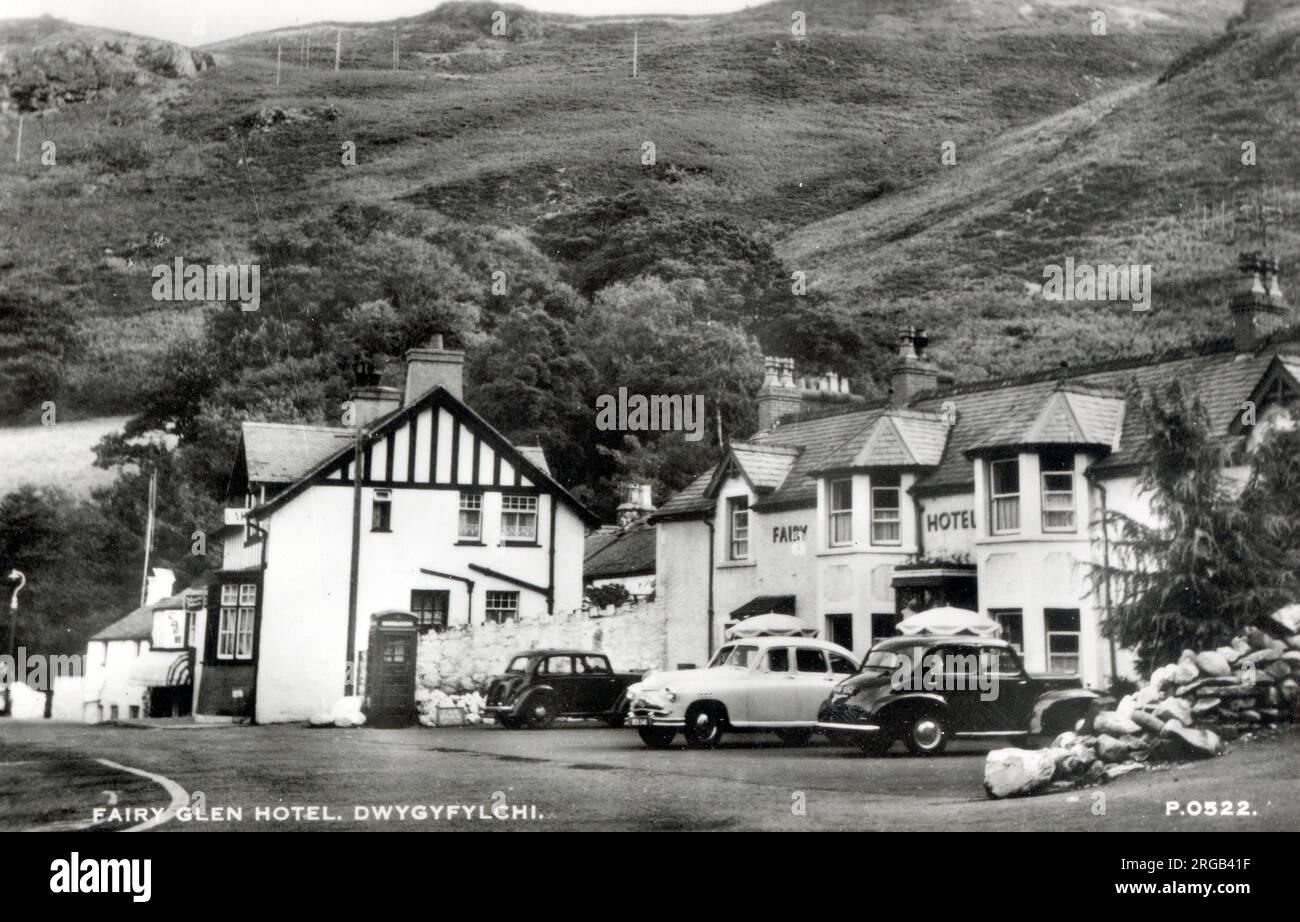 Fairy Glen Hotel, Dwygyfylchi, Wales - Conway Old Rd, Penmaenmawr. Stock Photo