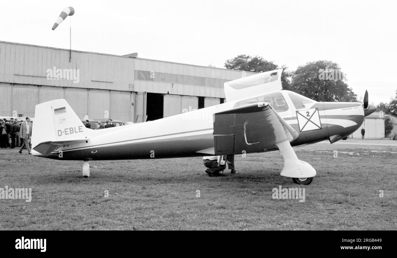 Bolkow Bo 207 D-EBLE (msn 222), damaged beyond repair on 23 September 1971 Stock Photo