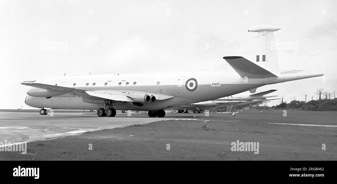 Royal Air Force - Hawker Siddeley HS.801 Nimrod MR.1 XV237 (msn 8012), of 236 Operational Conversion Unit, at RAF St. Mawgan Stock Photo