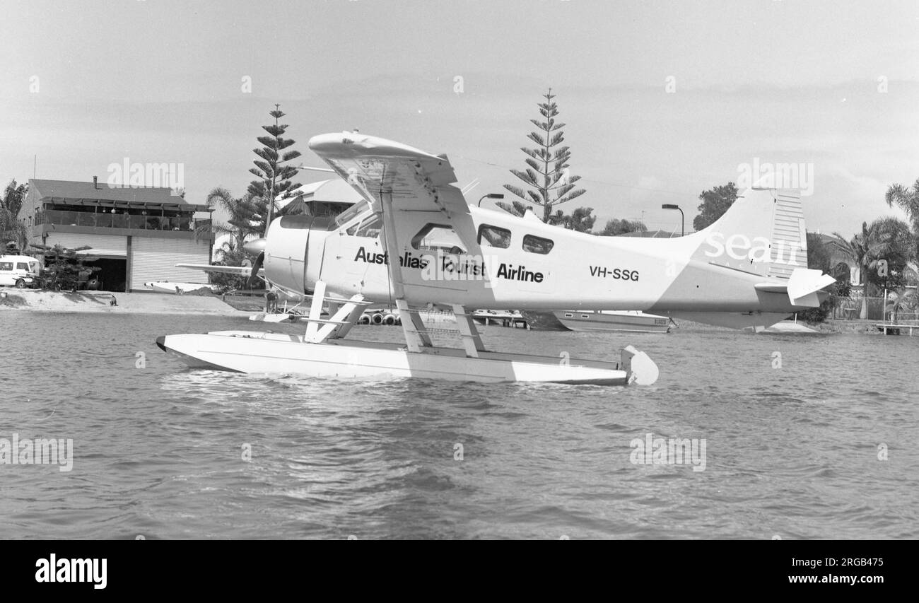 de Havilland Canada DHC-2 Beaver VH-SSG (msn 1444), of SeAir - Australia's Tourist Airline. Stock Photo
