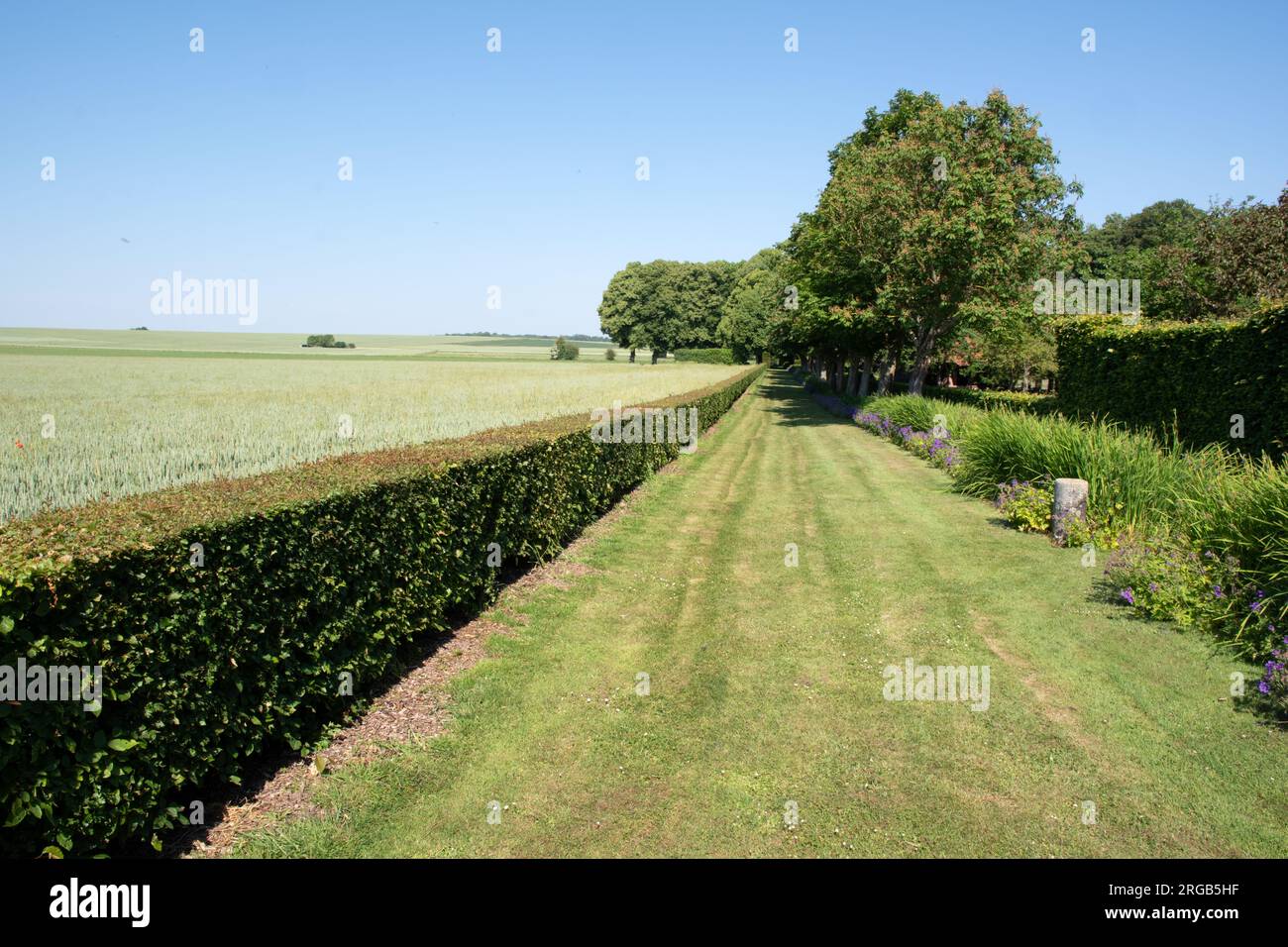 Jardins de Maizicourt Stock Photo