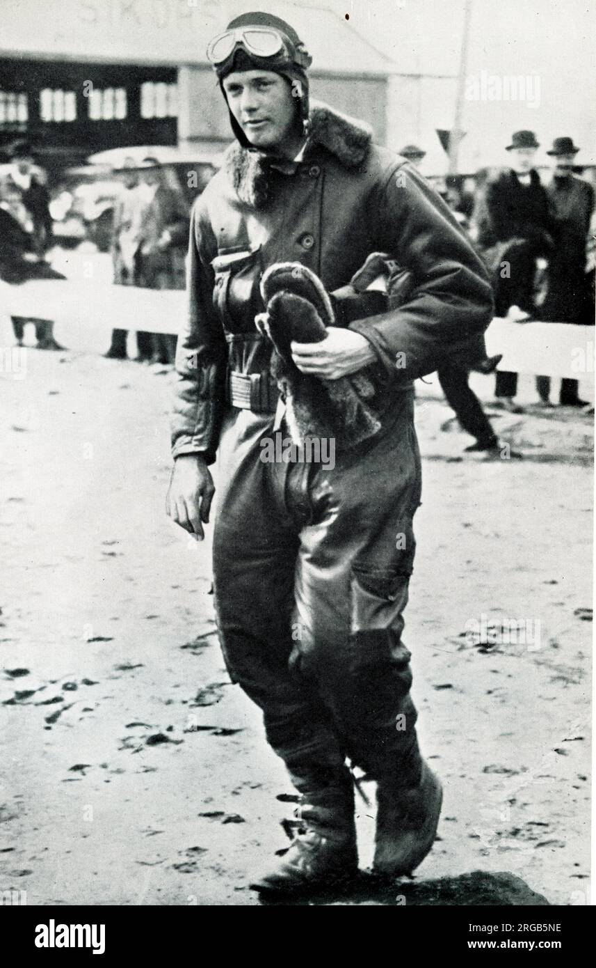 Colonel Charles Lindbergh, American aviator Stock Photo