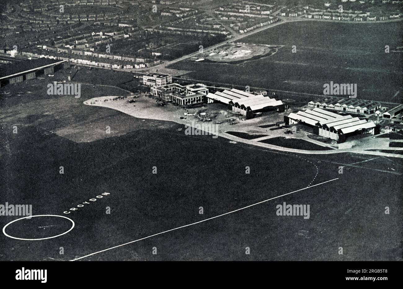 Aerial view of Croydon Airport, Surrey Stock Photo Alamy