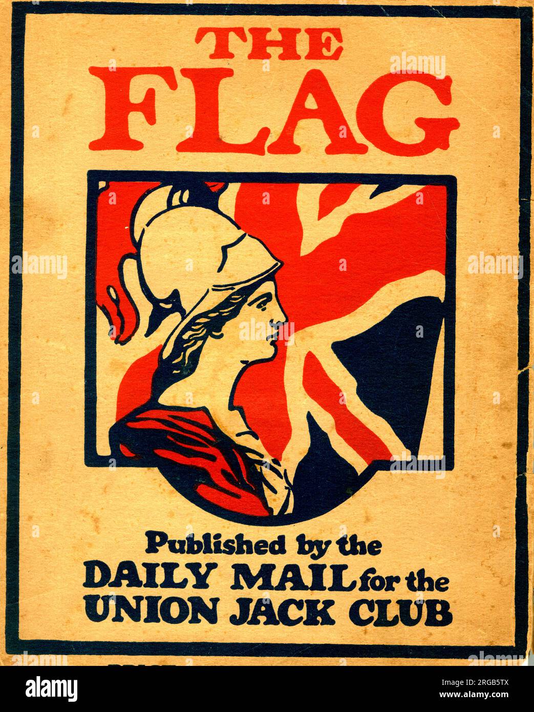Cover design of The Flag magazine, Union Jack Club Stock Photo