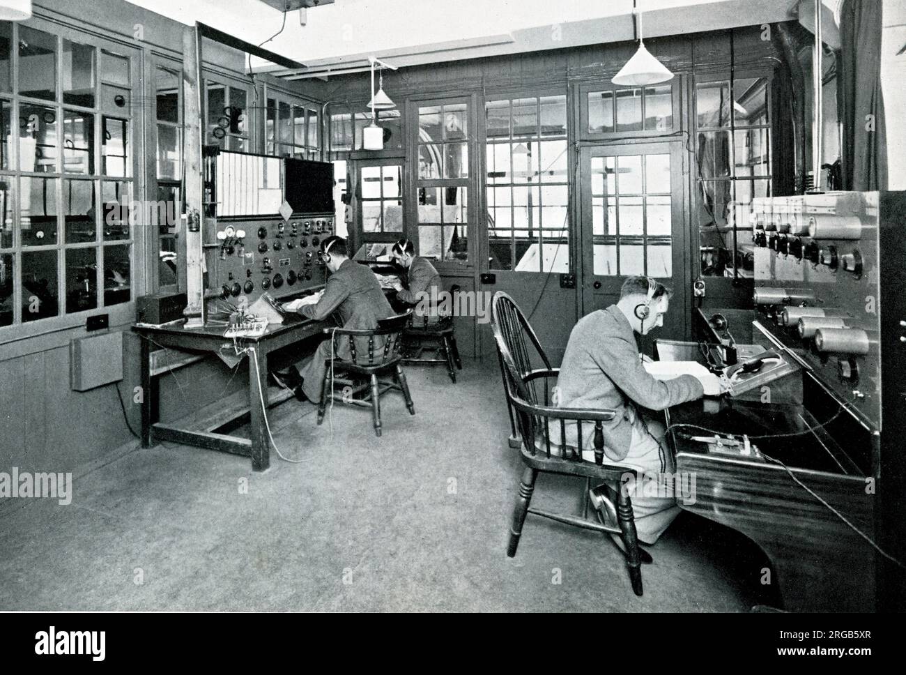 Inside the Control Tower, Croydon Airport Stock Photo Alamy