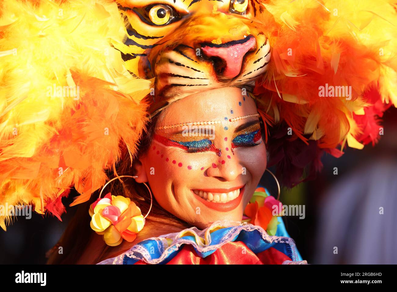 Melbourne, Australia. 08th Aug, 2023. Columbian fans celebrate prior to