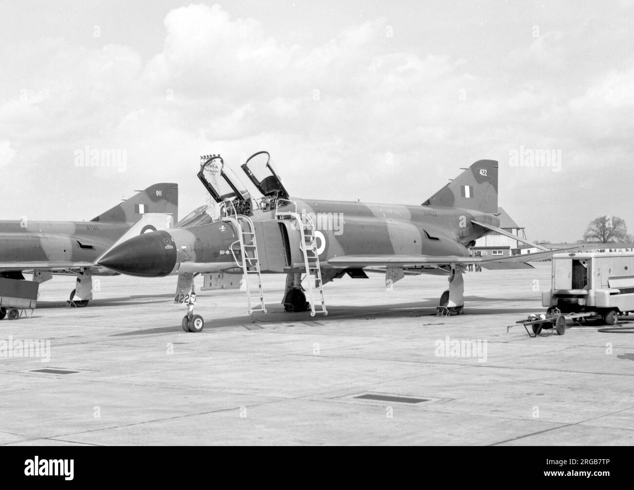 Royal Air Force - McDonnell Douglas Phantom FGR.2 XV422, of No.6 Squadron, at RAF Coningsby. Stock Photo