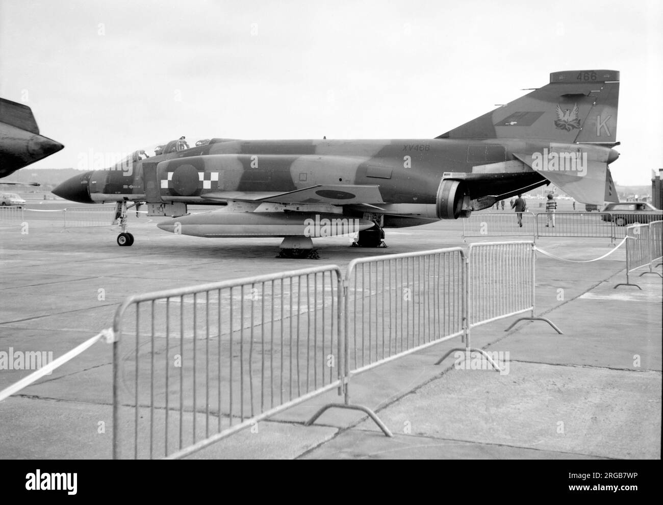 Royal Air Force - McDonnell Douglas Phantom FGR.2 XV466 'K', of No.56 Squadron at RAF Abingdon for a Battle of Britain air display on 16 September 1978. Stock Photo