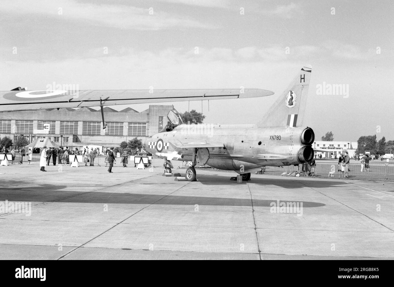 Royal Air Force - English Electric Lightning F.2 XN780 (msn 95133), at the RAF Finningley Battle of Britain Display in September 1963. Stock Photo