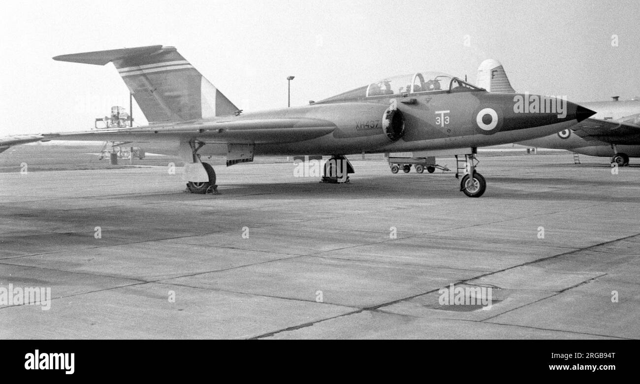 Royal Air Force - Gloster Javelin T.3 XH437 '3T3' of No.33 Squadron, at RAF Middleton St. George, on 16 September 1961. Stock Photo