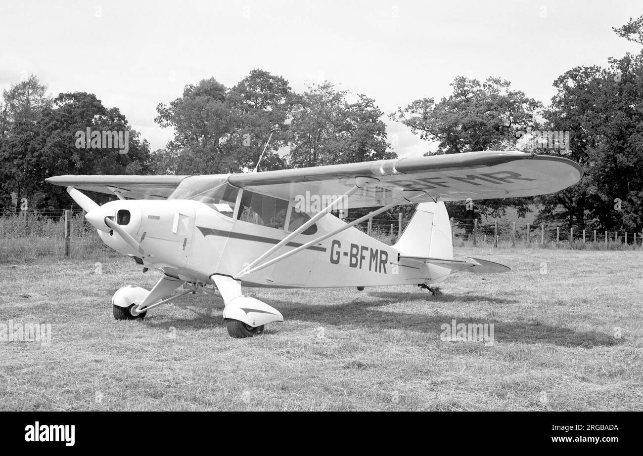Piper PA-20-135 Pacer G-BFMR (msn 20-130), at Strathallan in July 1978. Stock Photo