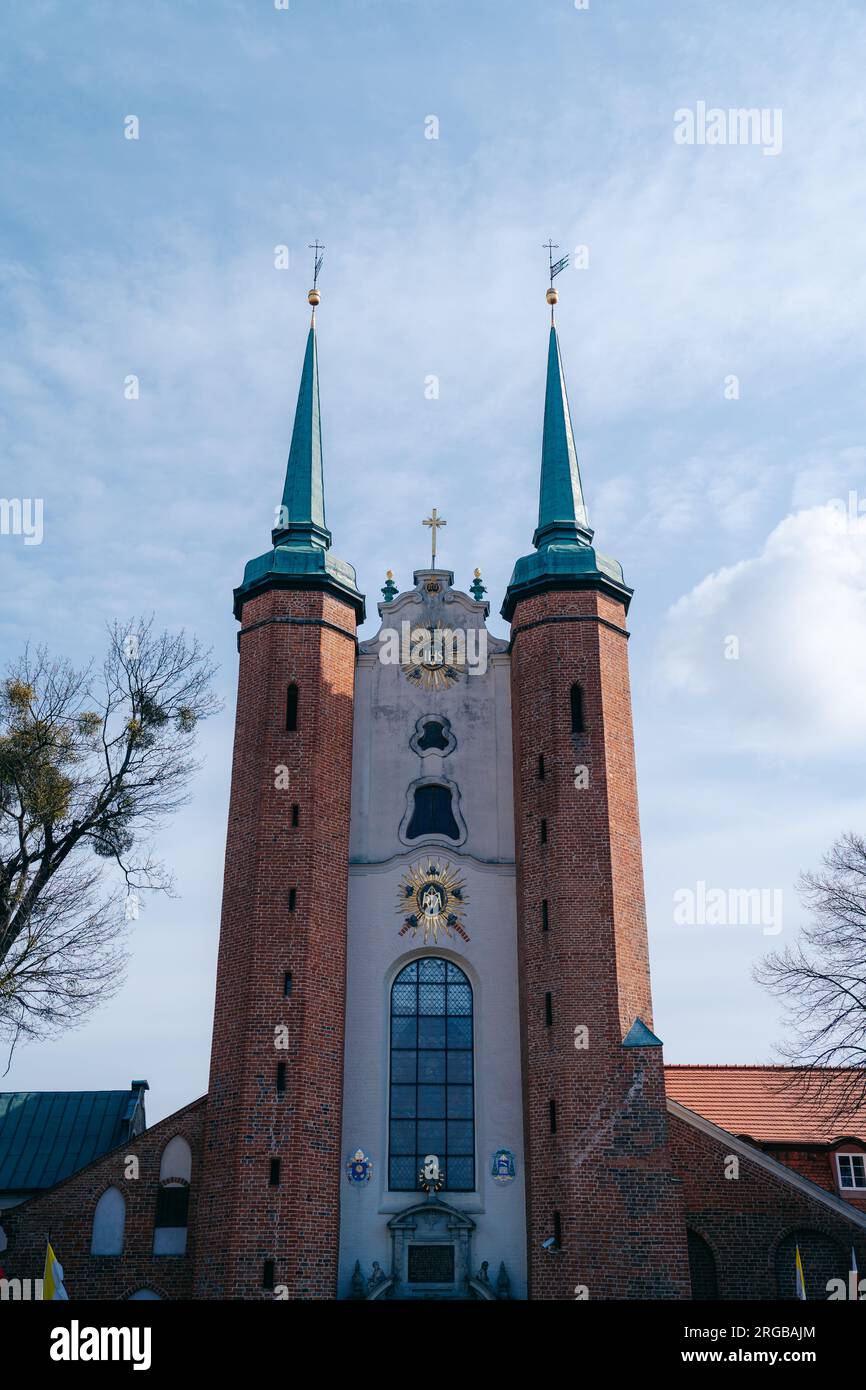 Gdansk, Poland 4.4.2023 Katedra Oliwska is a magnificent Gothic cathedral located in Gdansk, Poland, known for its intricate architecture and rich Stock Photo