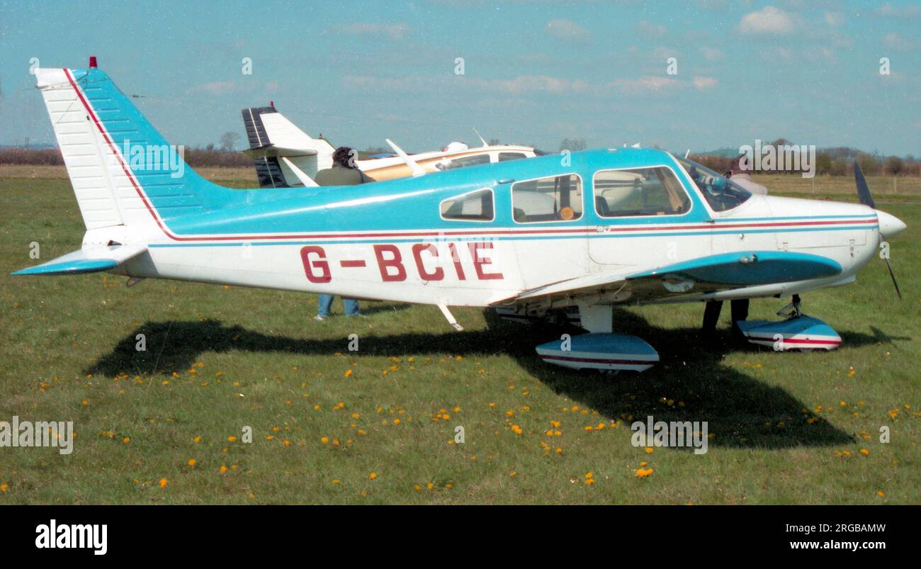 Piper PA-28-151 G-BCIE (msn 28-7415405). (Written off on 27 May 1999 when it 'landed long' at Perth/Scone Airfield, ran out of runway and overturned.) Stock Photo