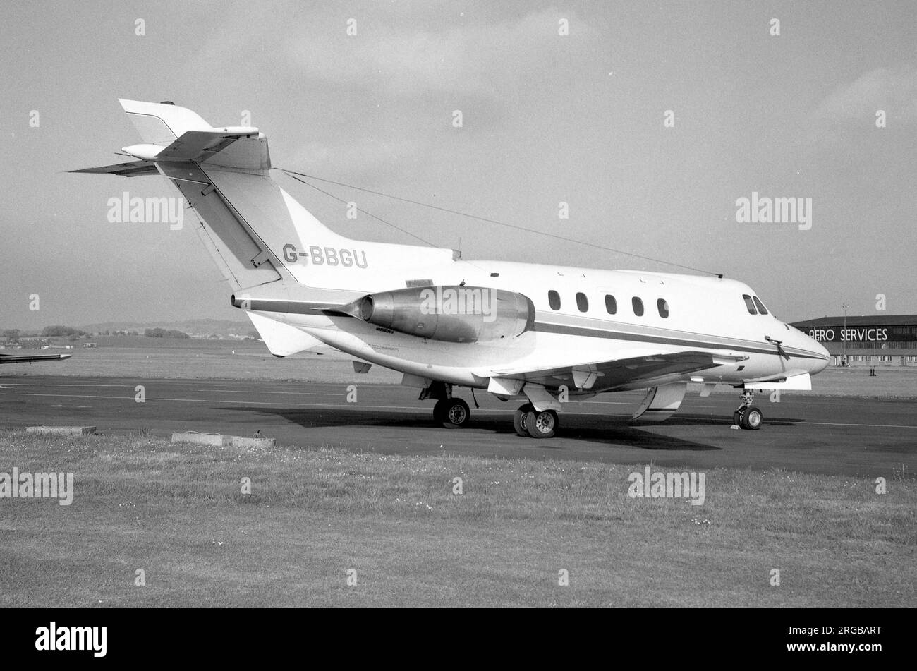 Hawker Siddeley HS.125-400A G-BAZB (msn 25270), of McAlpine Aviation Ltd.. Stock Photo