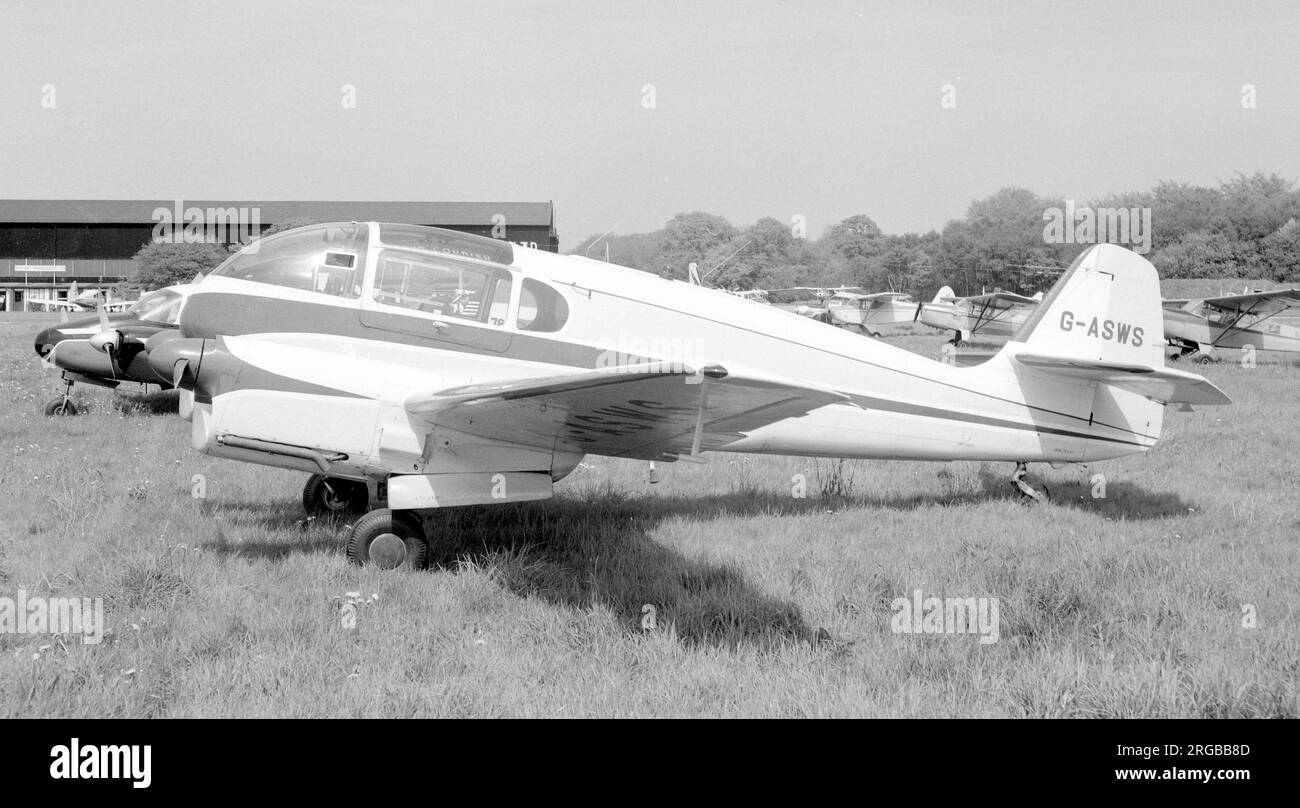 Aero Super 145 G-ASWS (msn 172004), at Biggin Hill in May 1965. Stock Photo