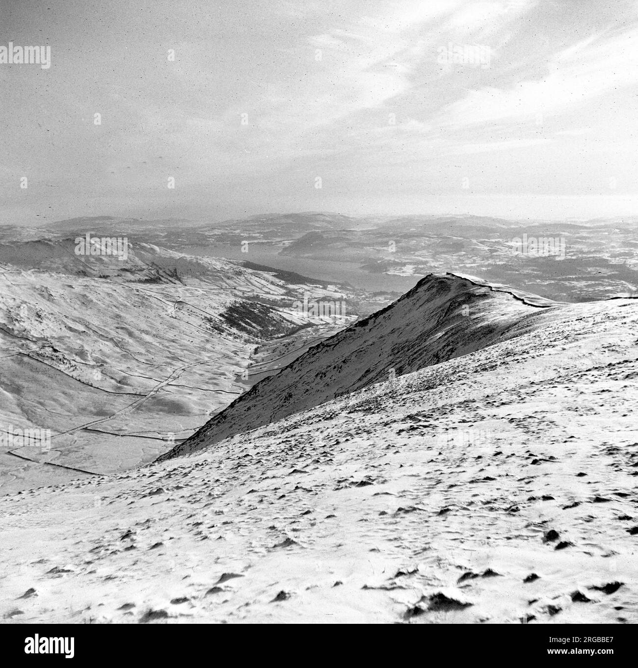 Snow covered mountains and hills Stock Photo Alamy