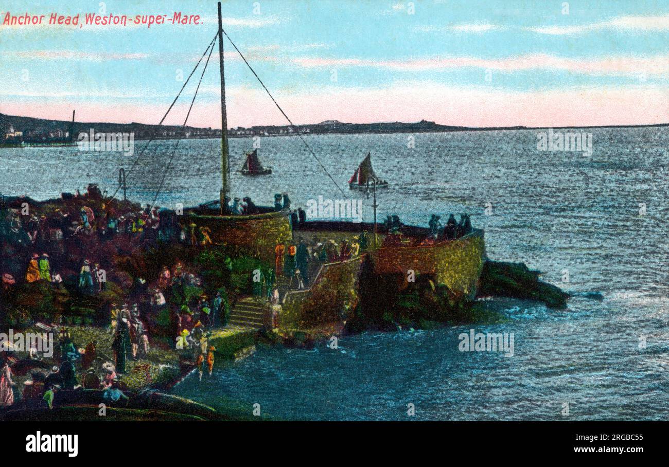 Anchor Head, WestonsuperMare a seaside town in Somerset, England