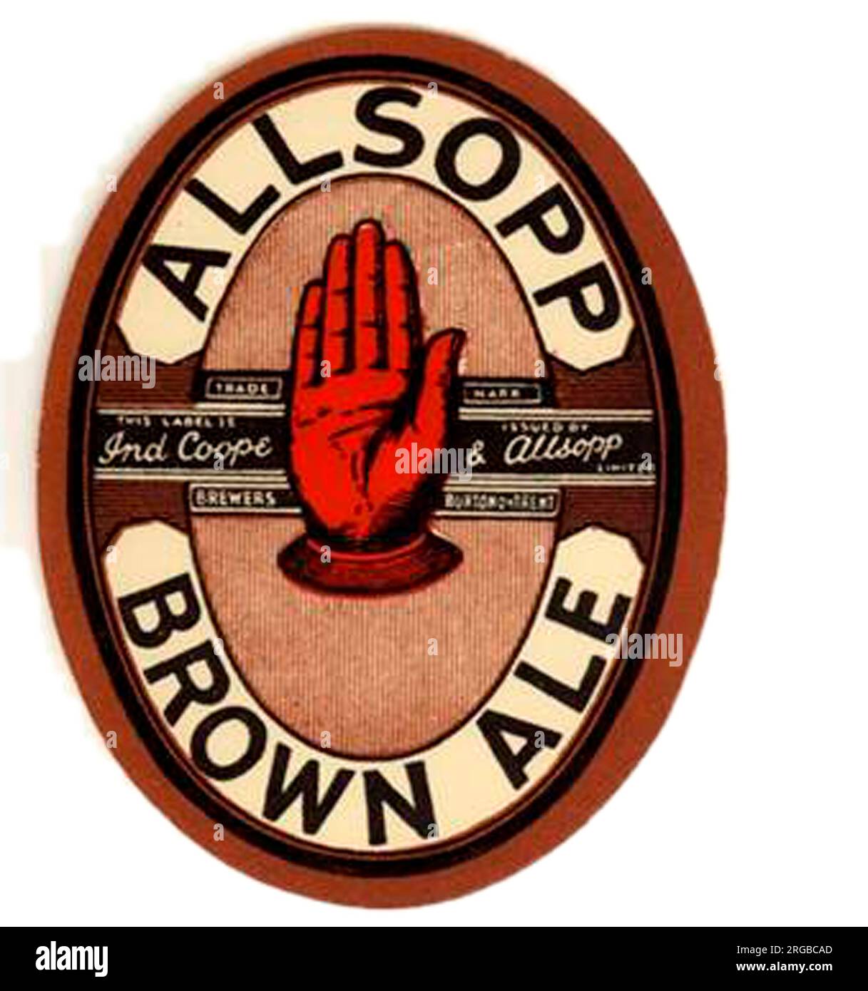 Allsopp Brown Ale Stock Photo
