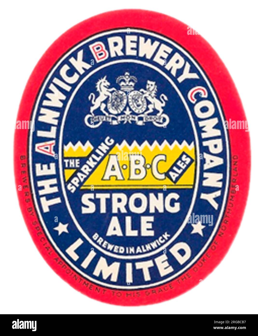 Alnwick Brewery Strong Ale Stock Photo