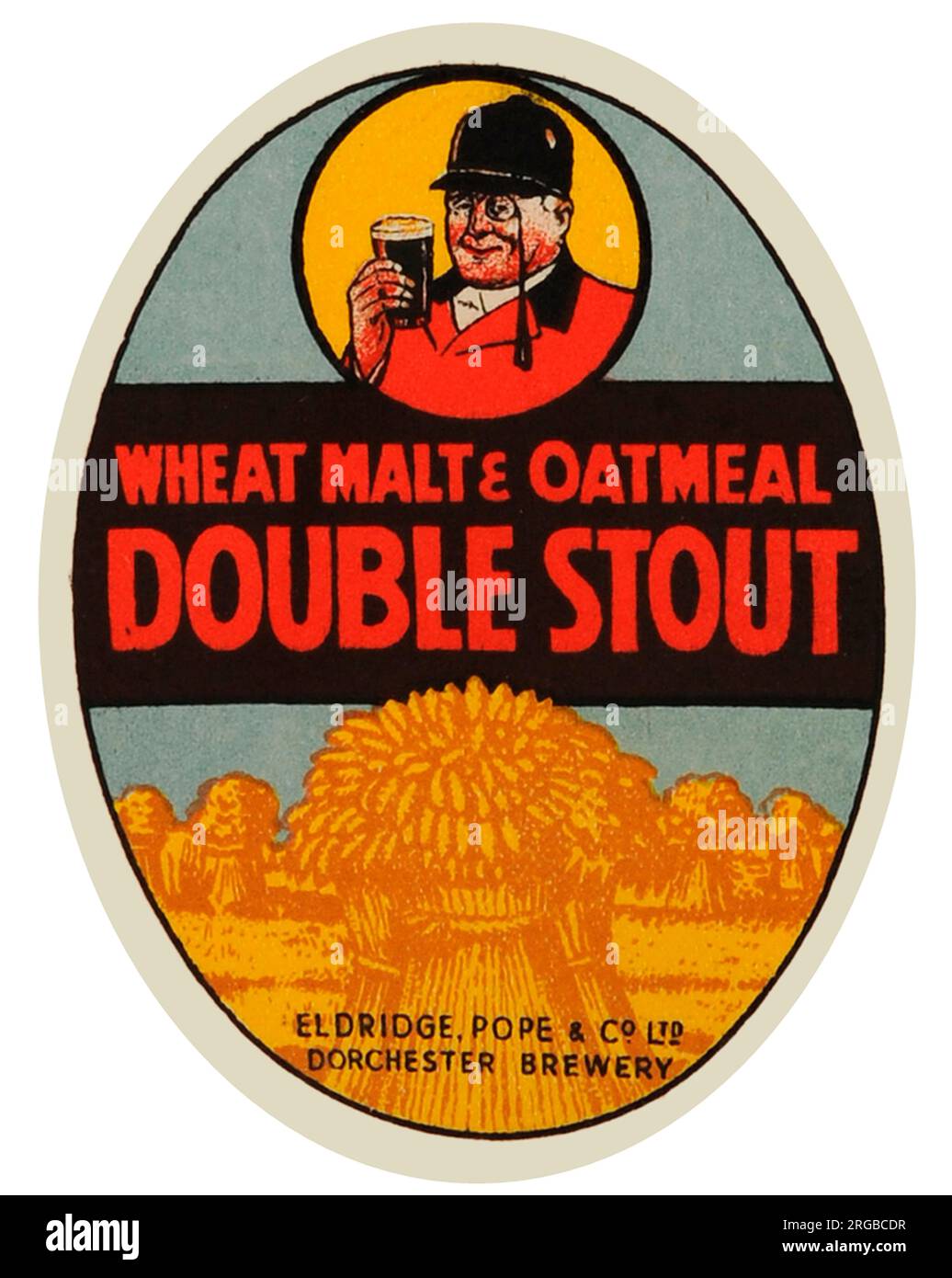 Eldridge Pope's Wheat Malt & Oatmeal Double Stout Stock Photo
