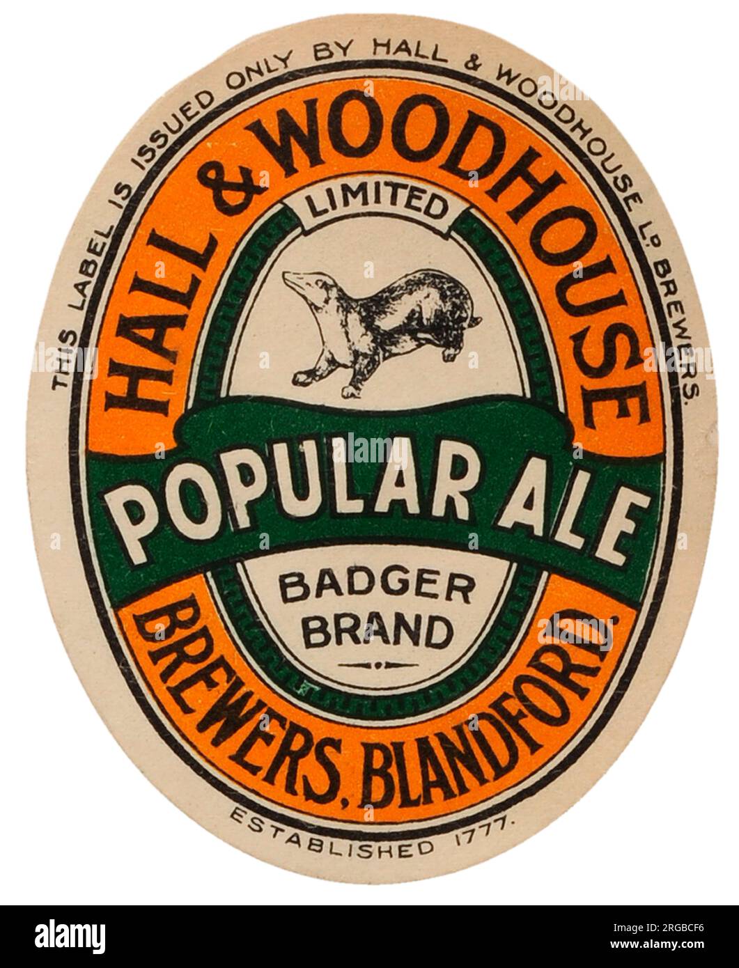 Hall & Woodhouse Popular Ale Stock Photo Alamy