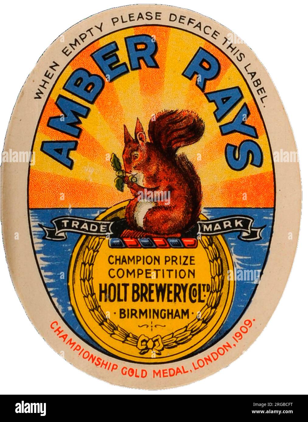 Holt Brewery Amber Rays Stock Photo