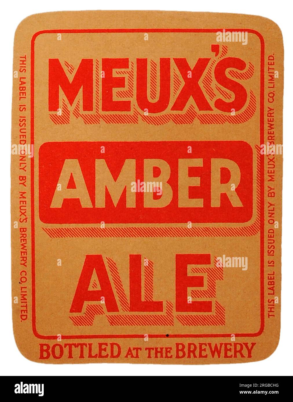 Meux's Amber Ale Stock Photo