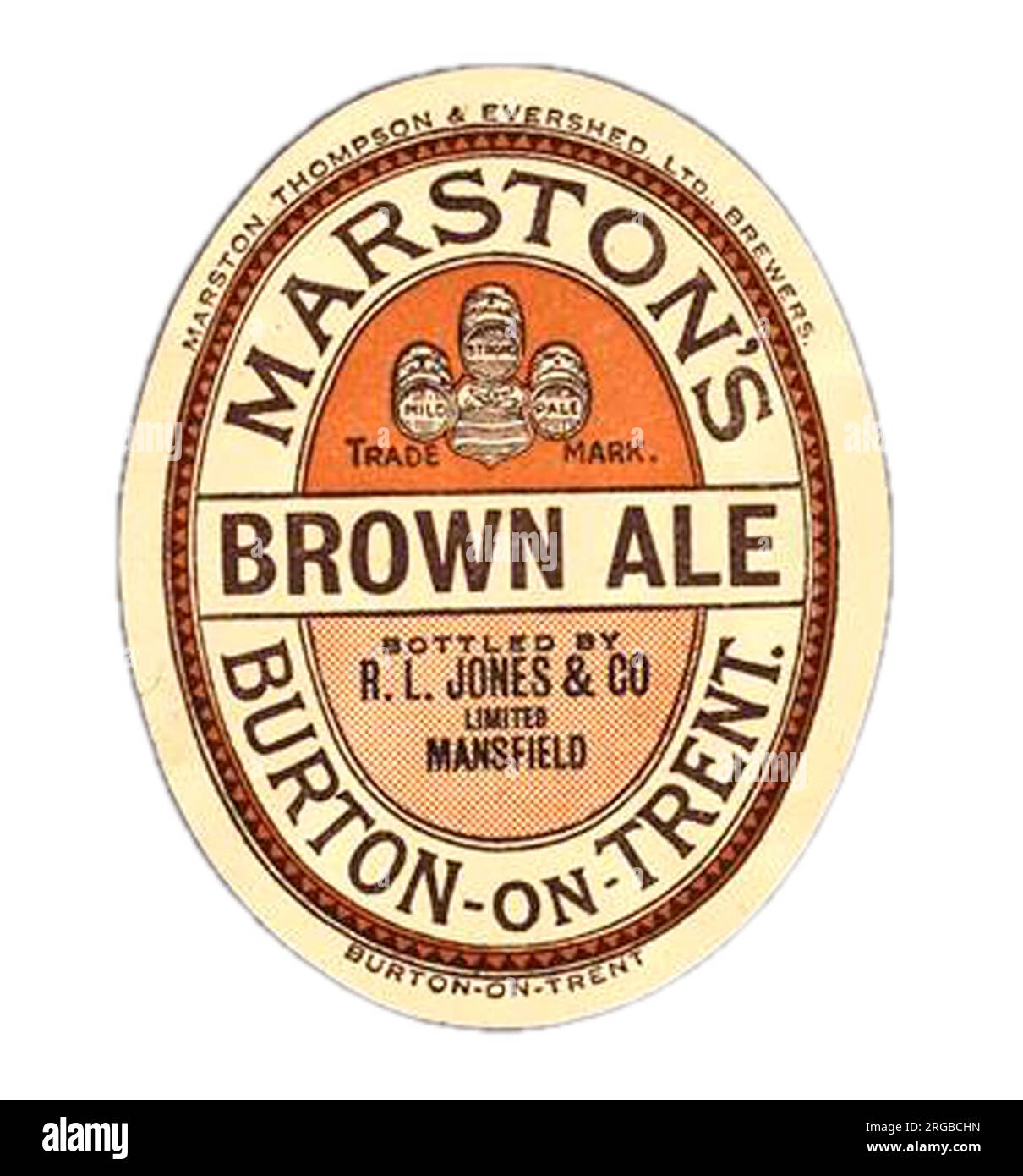 Marston's Brown Ale Stock Photo
