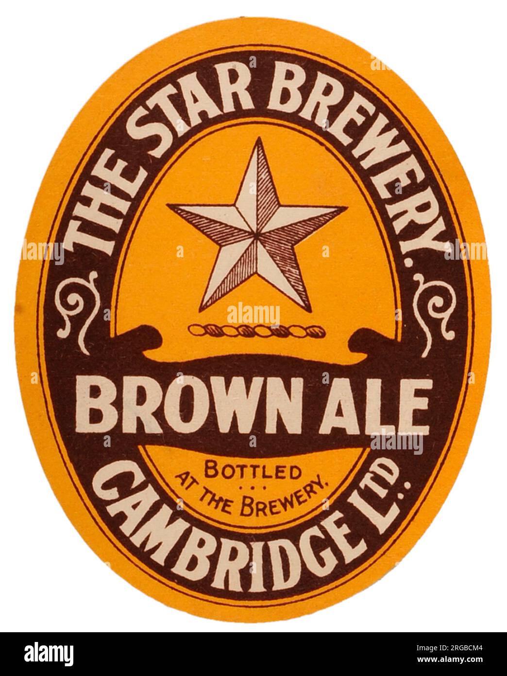 Star Brewery Brown Ale Stock Photo