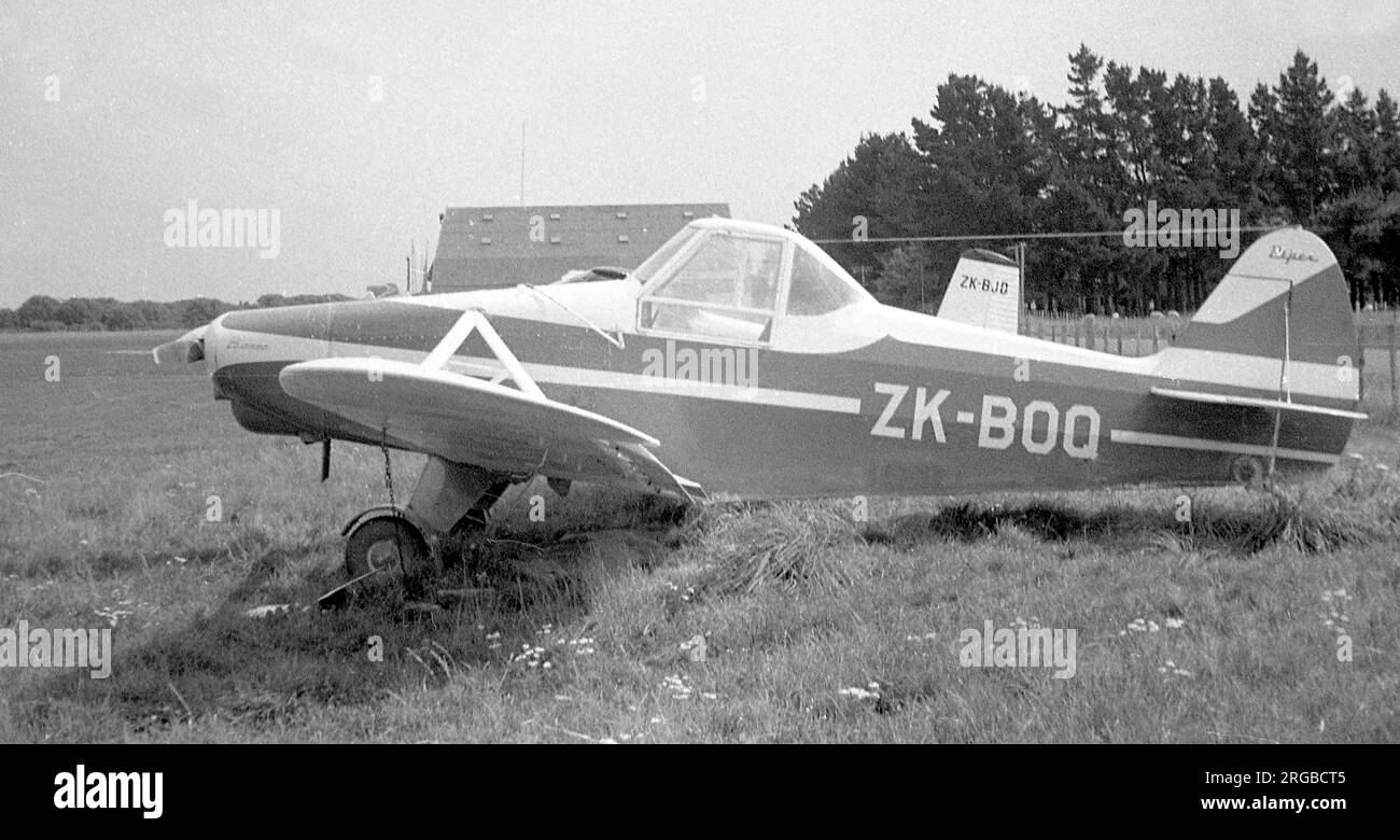 Piper PA-25-150 Pawnee ZK-BOQ (msn 25-73), at Masterton, NZ. (Written off at Doyleston on 14 December 1984). Stock Photo